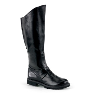 GOTHAM-100 noires botte de capitaine cosplay halloween bottes pour hommes