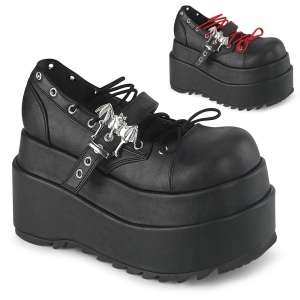 Noirs 11,5 cm BEAR-23 emo chaussures mary jane plateforme  boucles