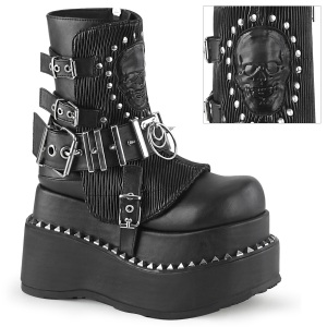 Vegan 11,5 cm BEAR-150 emo bottines compenses plateforme  boucles