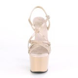 Beige 18 cm ADORE-713 pleaser sandales talon aiguille femme