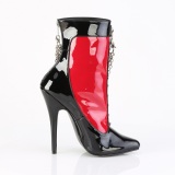 Bottines hautes talons aiguilles 15 cm stiletto bottines pointues femme noir rouge