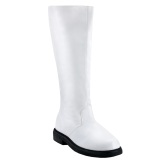 CAPTAIN-100 blanches botte de capitaine cosplay halloween bottes pour hommes