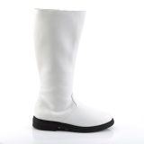 CAPTAIN-100 blanches botte de capitaine cosplay halloween bottes pour hommes