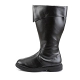 CAPTAIN-105 noires botte de capitaine cosplay halloween bottes pour hommes