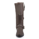 CARRIBEAN-299 marron mousquetaire botte de capitaine bottes de pirates hommes