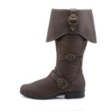 CARRIBEAN-299 marron mousquetaire botte de capitaine bottes de pirates hommes