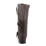 CARRIBEAN-299 marron mousquetaire botte de capitaine bottes de pirates hommes