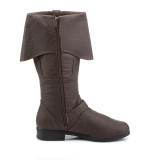 CARRIBEAN-299 marron mousquetaire botte de capitaine bottes de pirates hommes