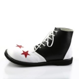 CLOWN-02 funtasma chaussures de clown et de cirque unisexes noir blanc