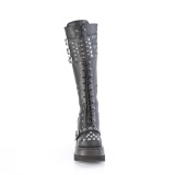 Compense 11,5 cm SHAKER-225 plateforme bottes hautes femme  boucles