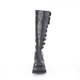 Compense 11,5 cm SHAKER-232 plateforme bottes hautes femme  boucles