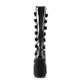 Compense 14 cm S815 plateforme bottes femme  boucles noires LA