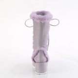 Fausse fourrure 7 cm CUBBY-311 lolita bottes femmes  plateforme en lavande