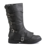 GOTHAM-105 noires botte de capitaine halloween bottes pour hommes  boucles