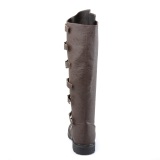 GOTHAM-110 marron botte de capitaine halloween bottes pour hommes  boucles