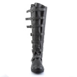 GOTHAM-110 noires botte de capitaine halloween bottes pour hommes  boucles