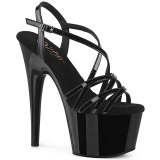 Noir 18 cm ADORE-713 pleaser sandales talon aiguille femme