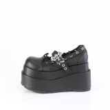 Noirs 11,5 cm BEAR-23 emo chaussures mary jane plateforme  boucles