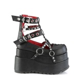 Noirs 11,5 cm BEAR-28 emo chaussures mary jane plateforme  boucles