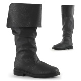 Noirs bottes robinhood pour hommes cosplay renaissance halloween bottes