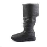 Noirs bottes robinhood pour hommes cosplay renaissance halloween bottes