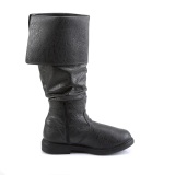 Noirs bottes robinhood pour hommes cosplay renaissance halloween bottes