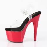 Plateforme rouge 18 cm ADORE-708 talons hauts de stripteaseuses