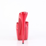 Rouge 18 cm JUBILANT-01 mules plateforme talon haut femme