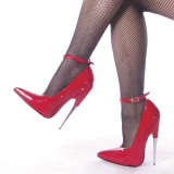 Rouge escarpins bout pointu  talon aiguille en mtal 16 cm stiletto