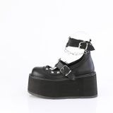 Similicuir 11,5 cm DAMNED-56 emo chaussures mary jane  boucles