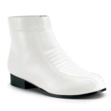 Similicuir PIMP-50 disco chaussures de proxnte hommes 70  plateforme blanc