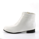 Similicuir PIMP-50 disco chaussures de proxnte hommes 70  plateforme blanc