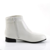 Similicuir PIMP-50 disco chaussures de proxnte hommes 70  plateforme blanc