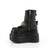 Vegan 11,5 cm BEAR-150 emo bottines compenses plateforme  boucles