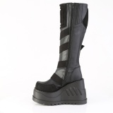 Vegan 12 cm STOMP-228 bottes compenses plateforme cyberpunk  boucles