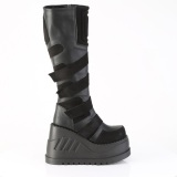 Vegan 12 cm STOMP-228 bottes compenses plateforme cyberpunk  boucles