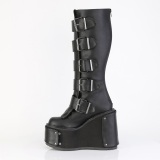 Vegan 14 cm TRANS plateforme bottes hautes femme  boucles