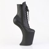 Vegan 23 cm BEWITCHED Heelless bottines pony talons noires