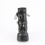 Vegan 7 cm CUBBY-54 emo femmes bottines plateforme  lacets