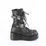 Vegan 7 cm CUBBY-54 emo femmes bottines plateforme  lacets