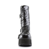 Vegan 8,5 cm TRASH205 plateforme bottes hommes  boucles