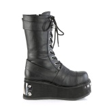 Vegan 8,5 cm TRASH250 plateforme bottes hommes  boucles