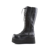 Vegan 8,5 cm TRASH502 cyberpunk plateforme bottes hautes homme noir