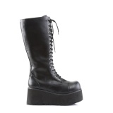 Vegan 8,5 cm TRASH502 cyberpunk plateforme bottes hautes homme noir