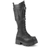 Vegan 8,5 cm WRATH-205 plateforme bottes hautes femme  lacets