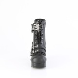 Vegan 9,5 cm GOTHIKA-66 emo femmes bottines chunky plateforme  boucles