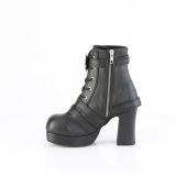 Vegan 9,5 cm GOTHIKA-66 emo femmes bottines chunky plateforme  boucles