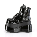 Verni 11,5 cm BEAR-104 emo bottines compenses plateforme  boucles