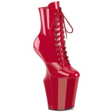 Verni 20 cm WORSHIP-1020 Heelless bottines pony talons rouges