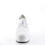 Verni JAZZ-02 disco chaussures de proxnte hommes 70  plateforme blanc